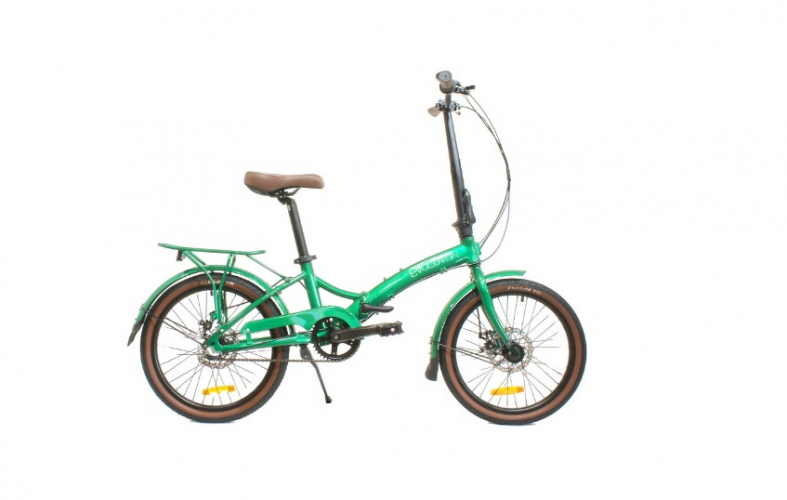  Фото 20" Велосипед HOGGER EVOLUTION TOWN-3, MD, рама алюминий, складной, 3-ск, зеленый